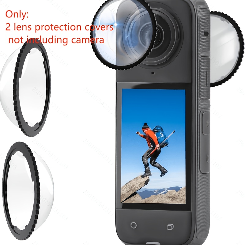 TEMU Protector de lente X4 con protector de pantalla para 360 X4, cubierta de lente protector de pantalla para 360 X4, adiciones resistentes a los