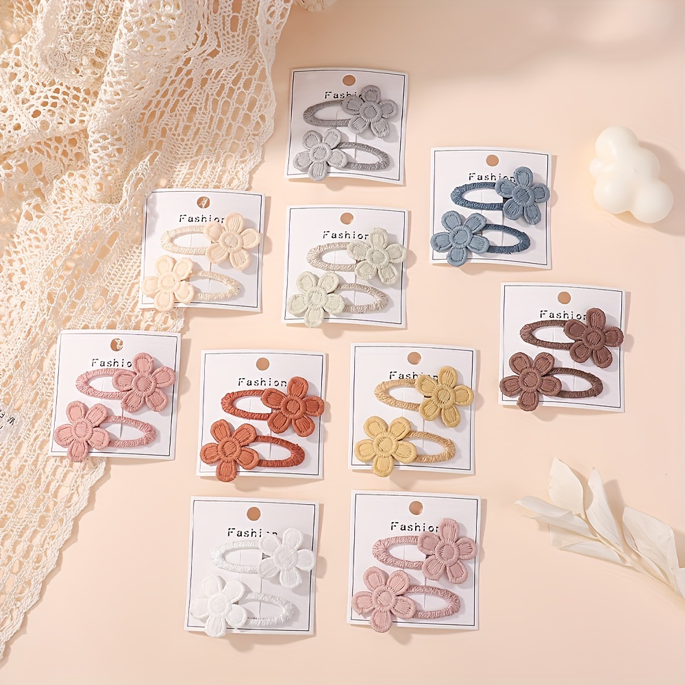 

2pcs Embroidered - , All- Polyester Accessories