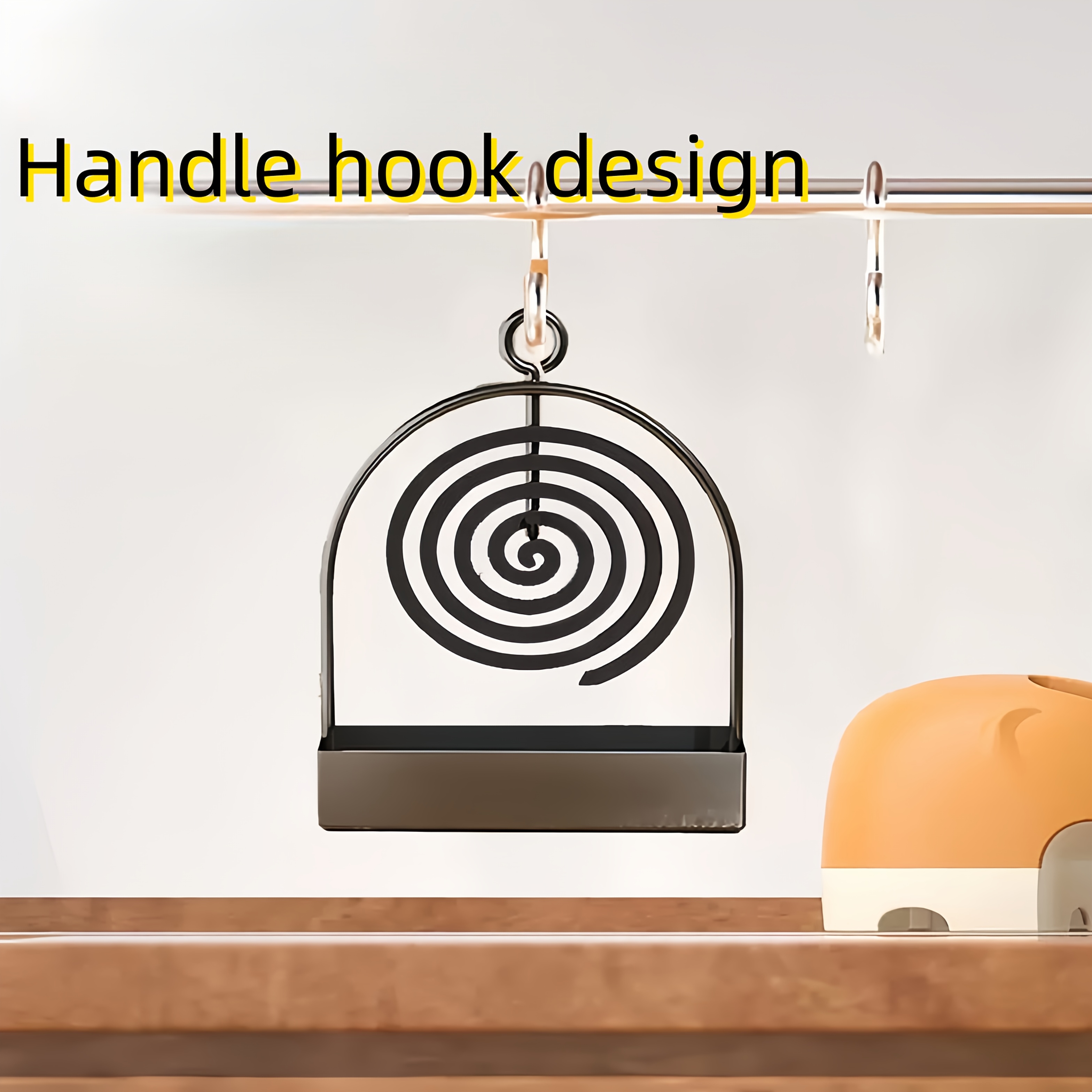 1pc Mosquito Coil Stand, Metal Material, Suitable for Hanging Mosquito Coils or Sandalwood Incense, Applicable to Decorating Living Rooms/Bedrooms and for Outdoor Camping