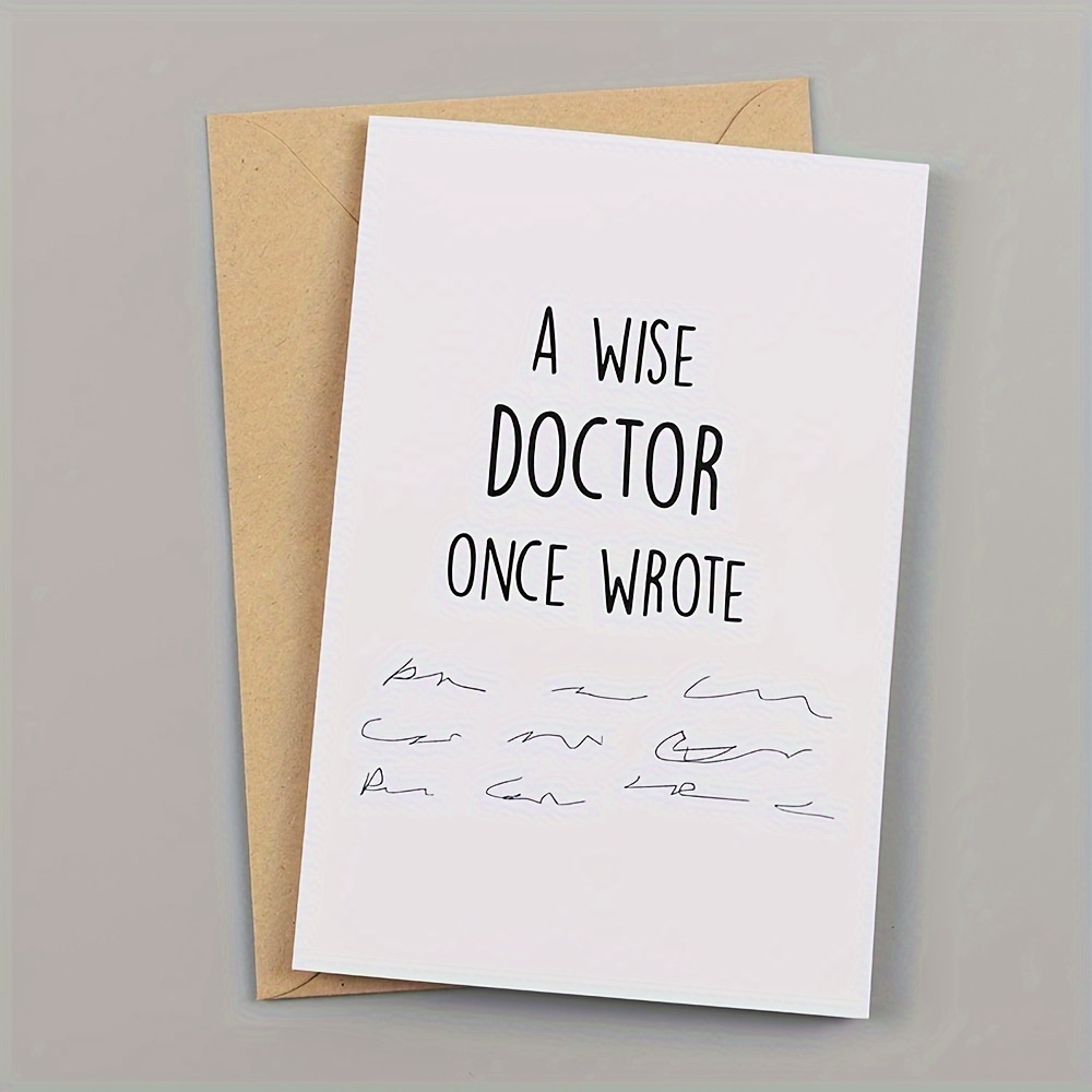 

[customer ] Humorous Doctor Appreciation Card - Perfect Thank You Greeting For Doctors, Office Supplies