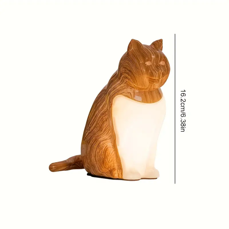 cute cat shaped led table lamp with touch control usb rechargeable 3 color dimmable light for bedroom living room study and dining room gift for christmas and halloween cat decor Product details 2