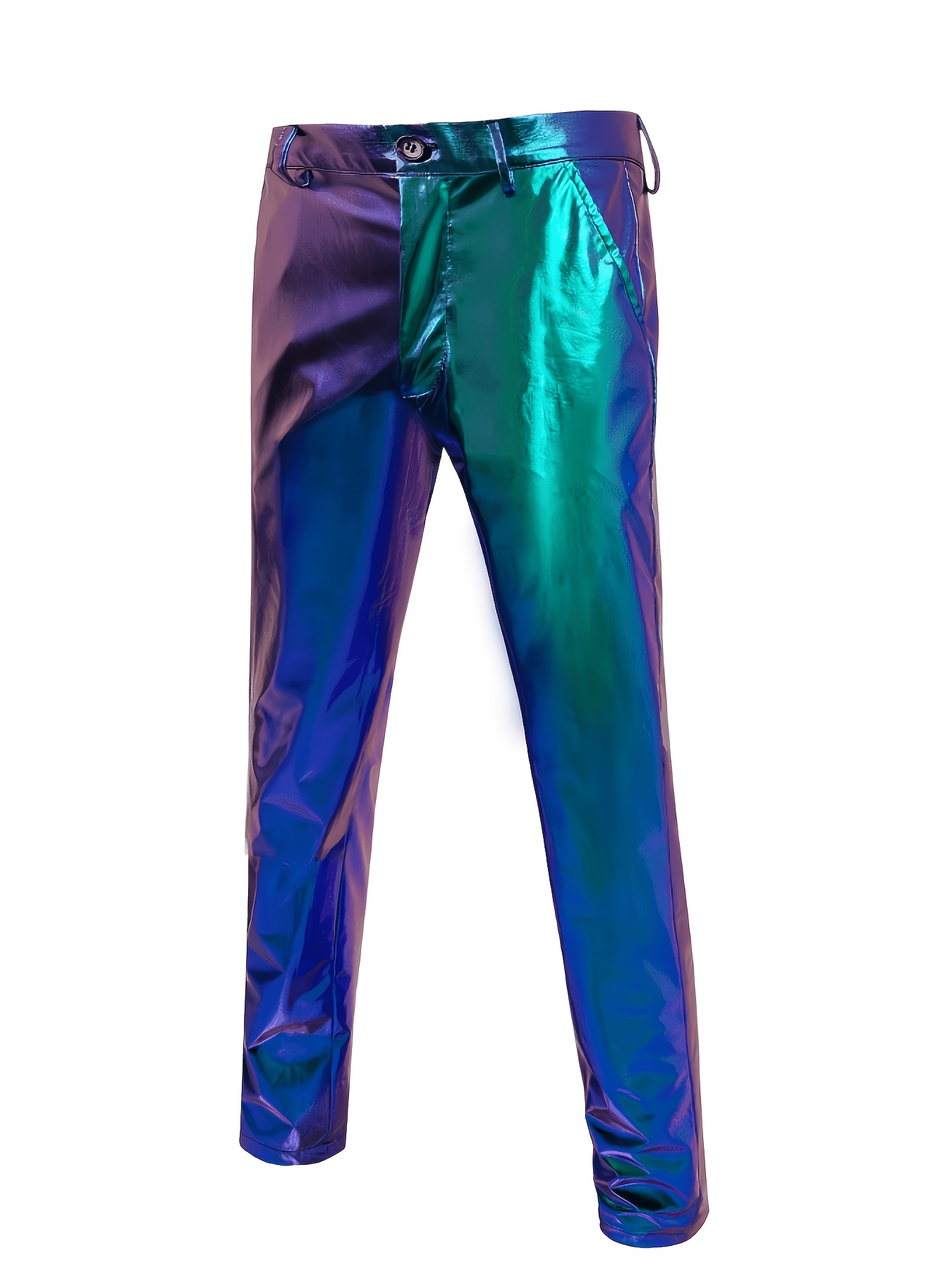 Men's Holographic Metallic Suit for Halloween