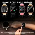 a new large screen smartwatch compatible with android iphone featuring high definition voice calls multiple sports suitable for sports outdoor activities sleep monitoring with a of from