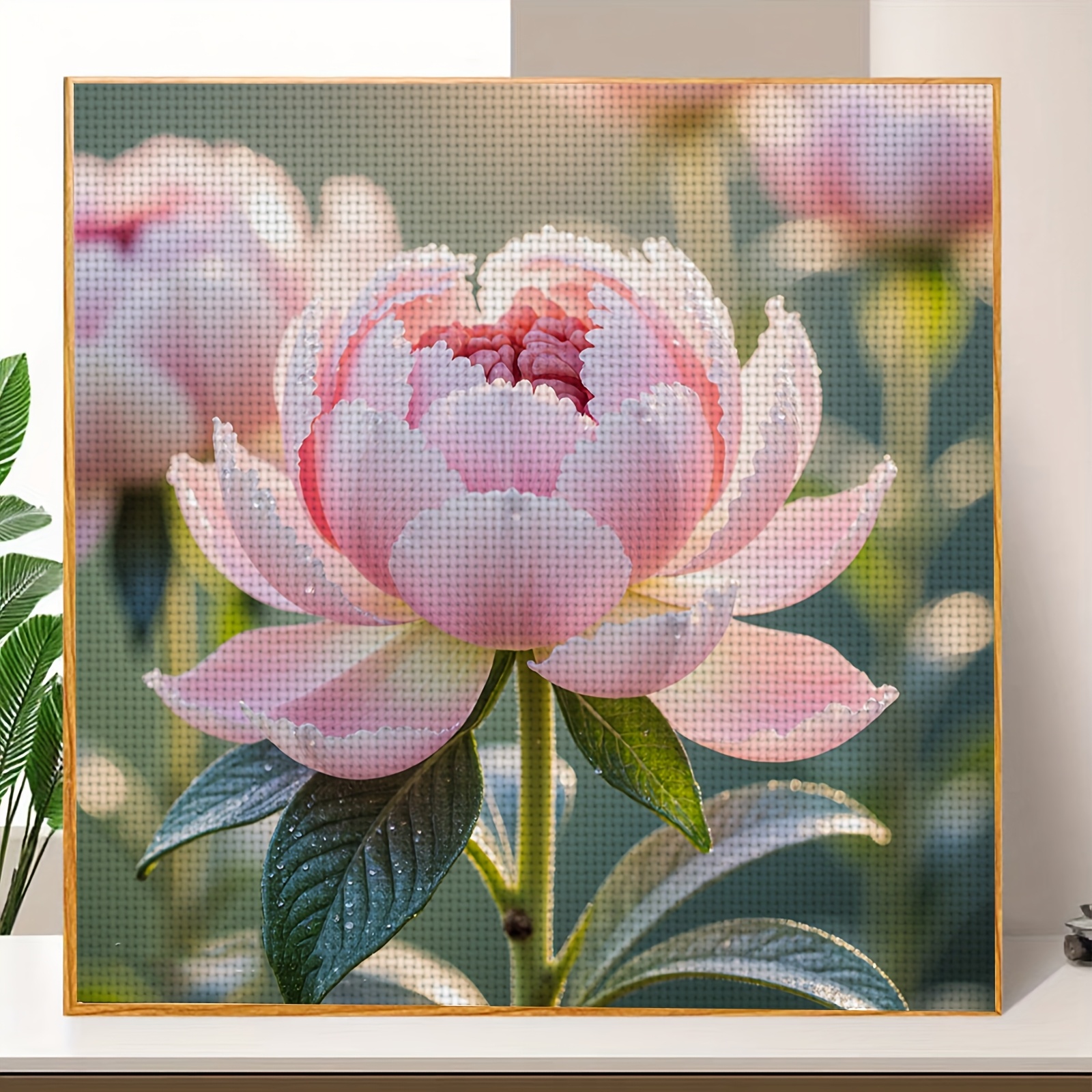 Frameless 11CT/14CT Printed Fabric Cross-Stitch Kit for Adults