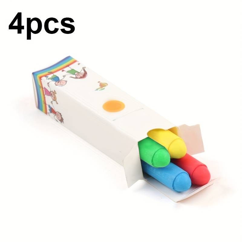 4pcs/24pcs Washable Dust-free Chalk Set - Vibrant Water-soluble Crayons Suitable For Teachers And Artists Or Graffiti Crafts Activities | Quick Erase, Reusable
