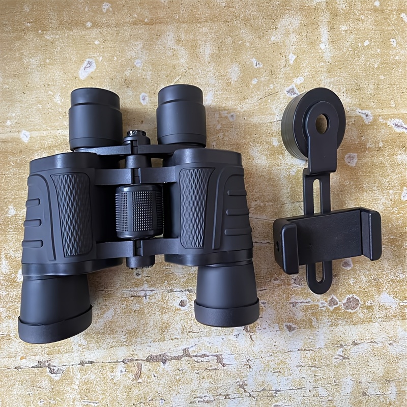TEMU Professional 10x50 Binoculars With Phone Clip Compatible - Large , Smartphone Adapter Compatible, Lightweight & With Case & Strap Suitable For