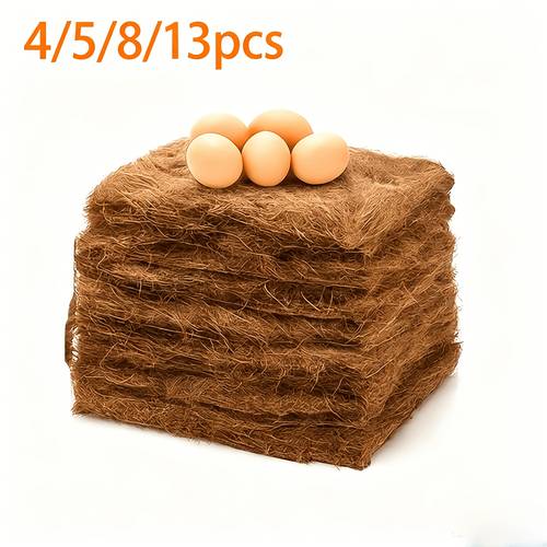 4 5 8 13pcs coop bedding egg laying chicken egg laying box padding material suitable for most chicken coops egg laying boxes as bedding can be used as a bird nest