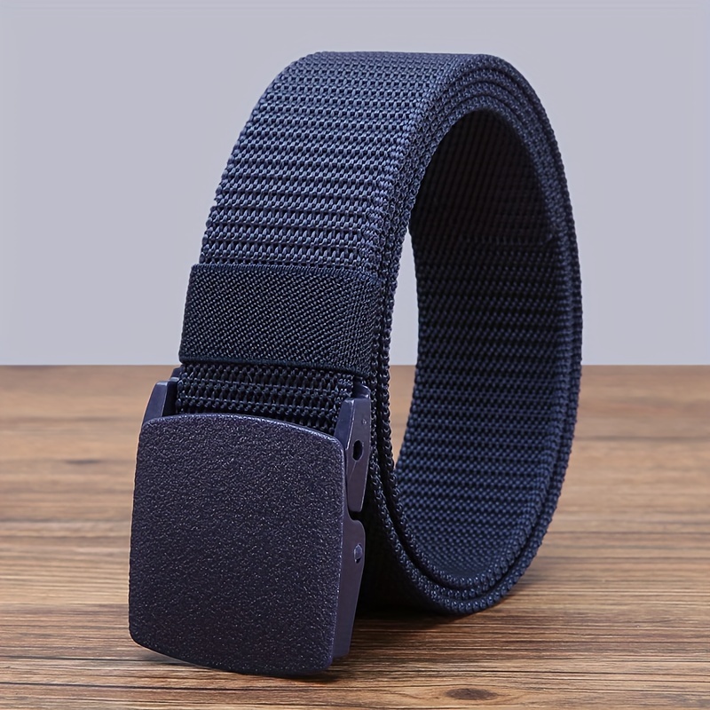 Quick-Drying Nylon Belt for Men with Plastic Buckle