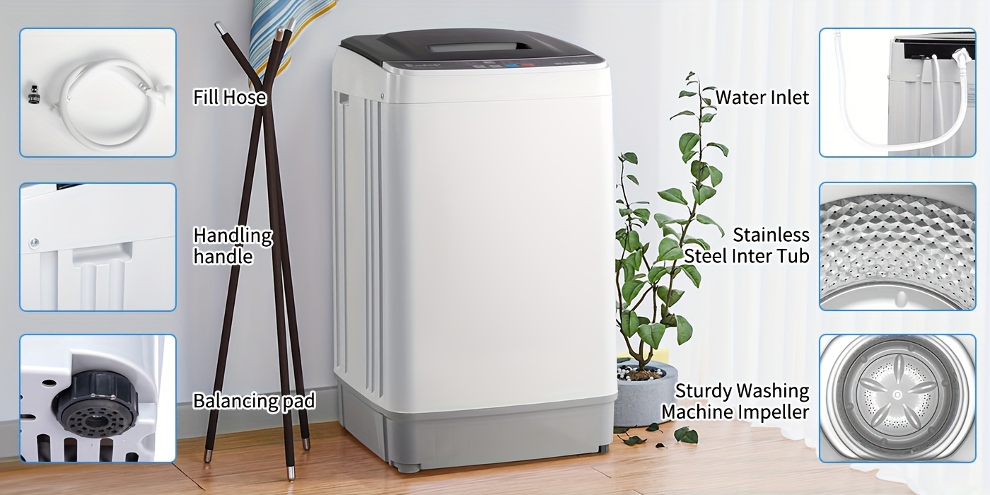 Portable Clothes Dryer,Small Electric Laundry Dryer With Remote