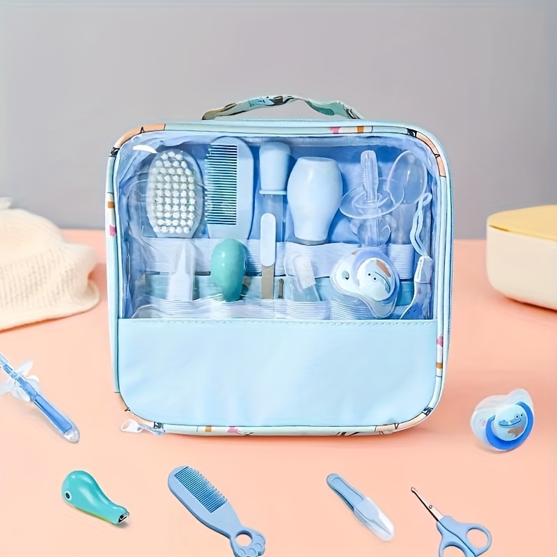 

Kit de soins de santé et de toilettage 13 pièces, ensemble de soins de sécurité portable 13 en 1, nettoyeur nasal, brosse de nettoyage de la langue pour les cadeaux