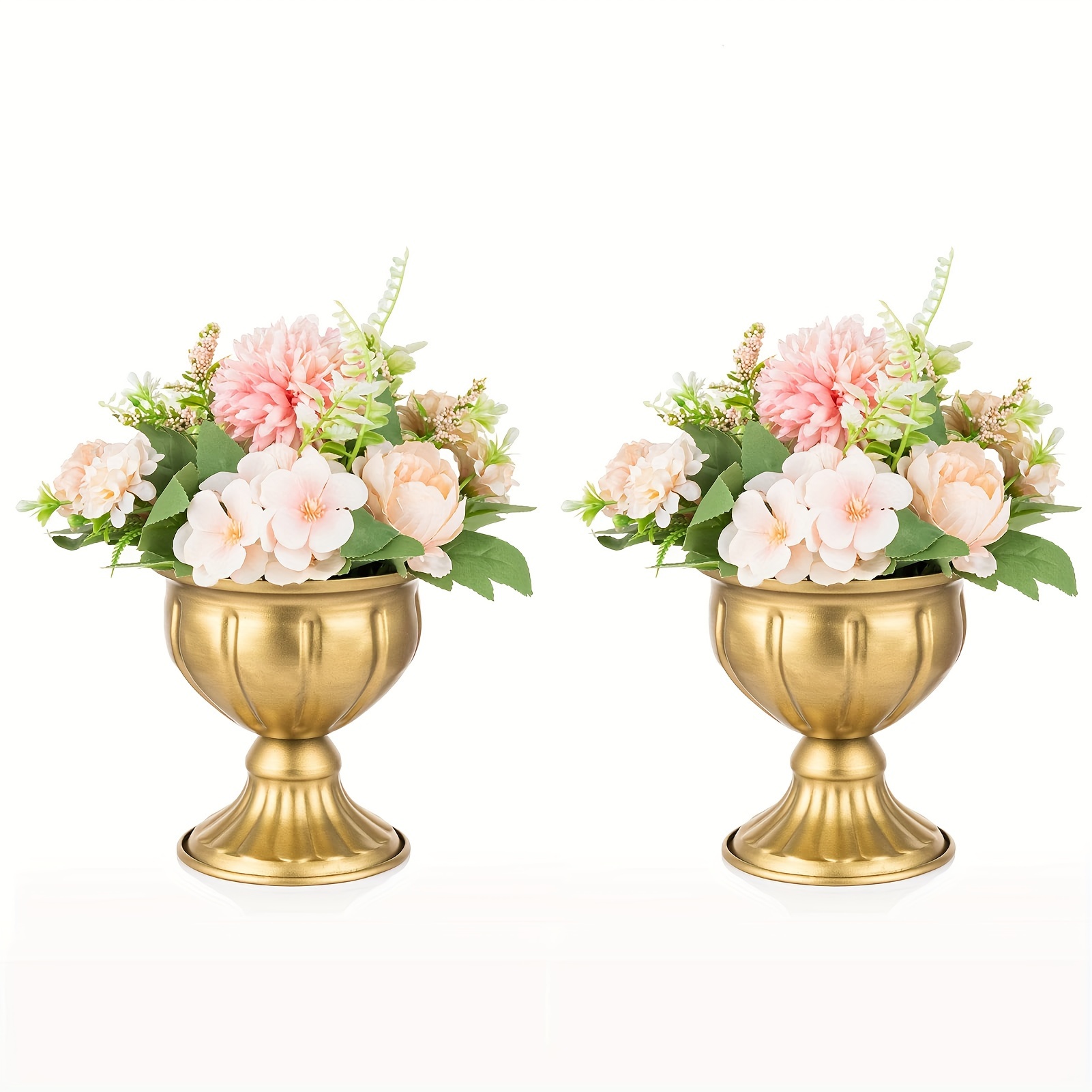 

2pcs Set/10pcs Set Of Art Vases, Indoor And Outdoor Mini Flower Pots, Wedding Banquet Table Center Decoration, Family Flower Stand For Birthday Ceremonies And Christmas Activities