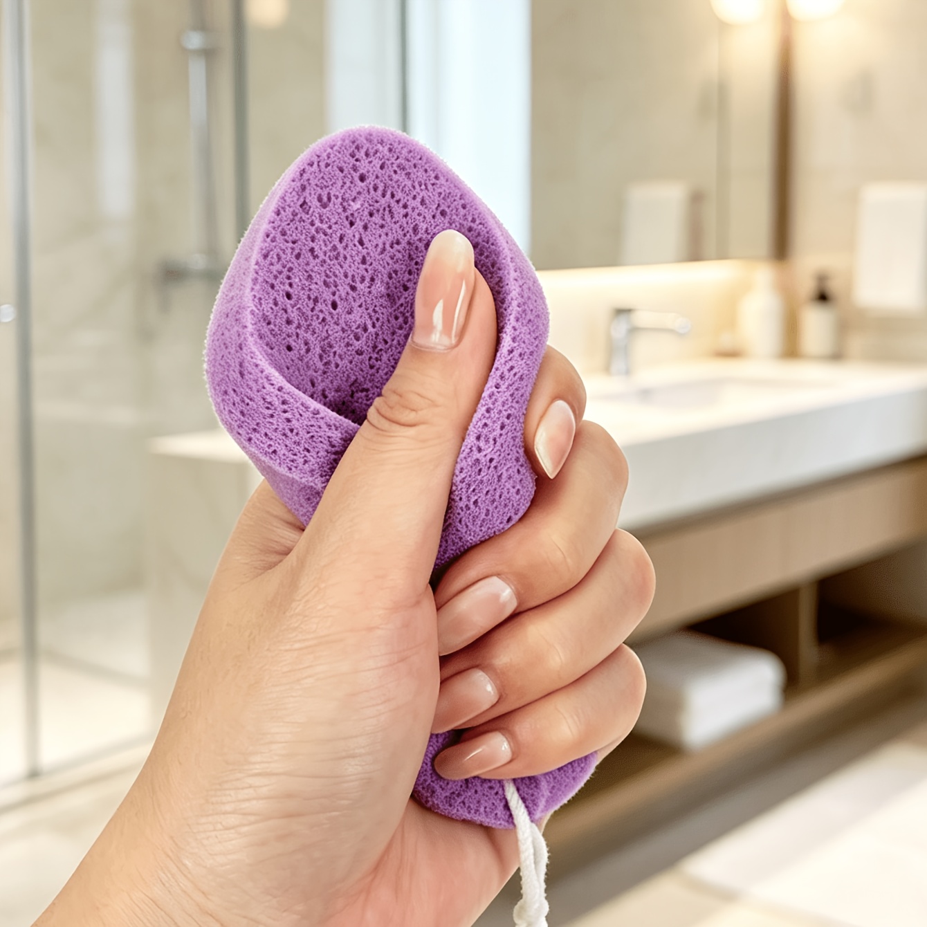 2pcs Soft Teardrop Exfoliating Washing Pad for Daily Skincare