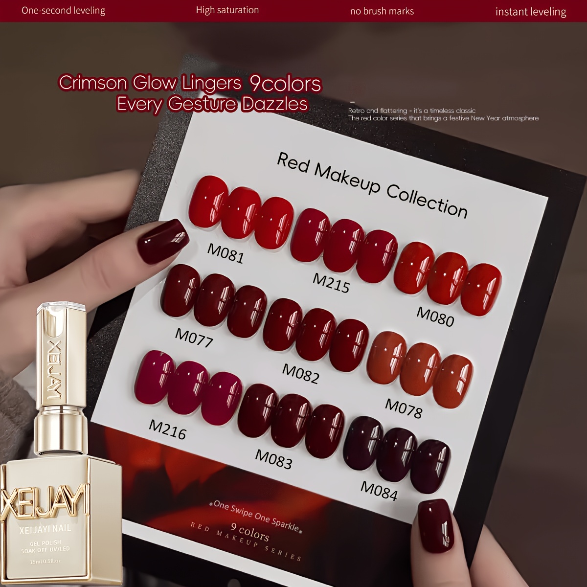 Image of 9pcs 15ml Gel Nail Polish Set Semi Permanent Gel Polish Kits All For Manicure Kit Soak Off Led Vernis Nail Art Diy Gift For Women