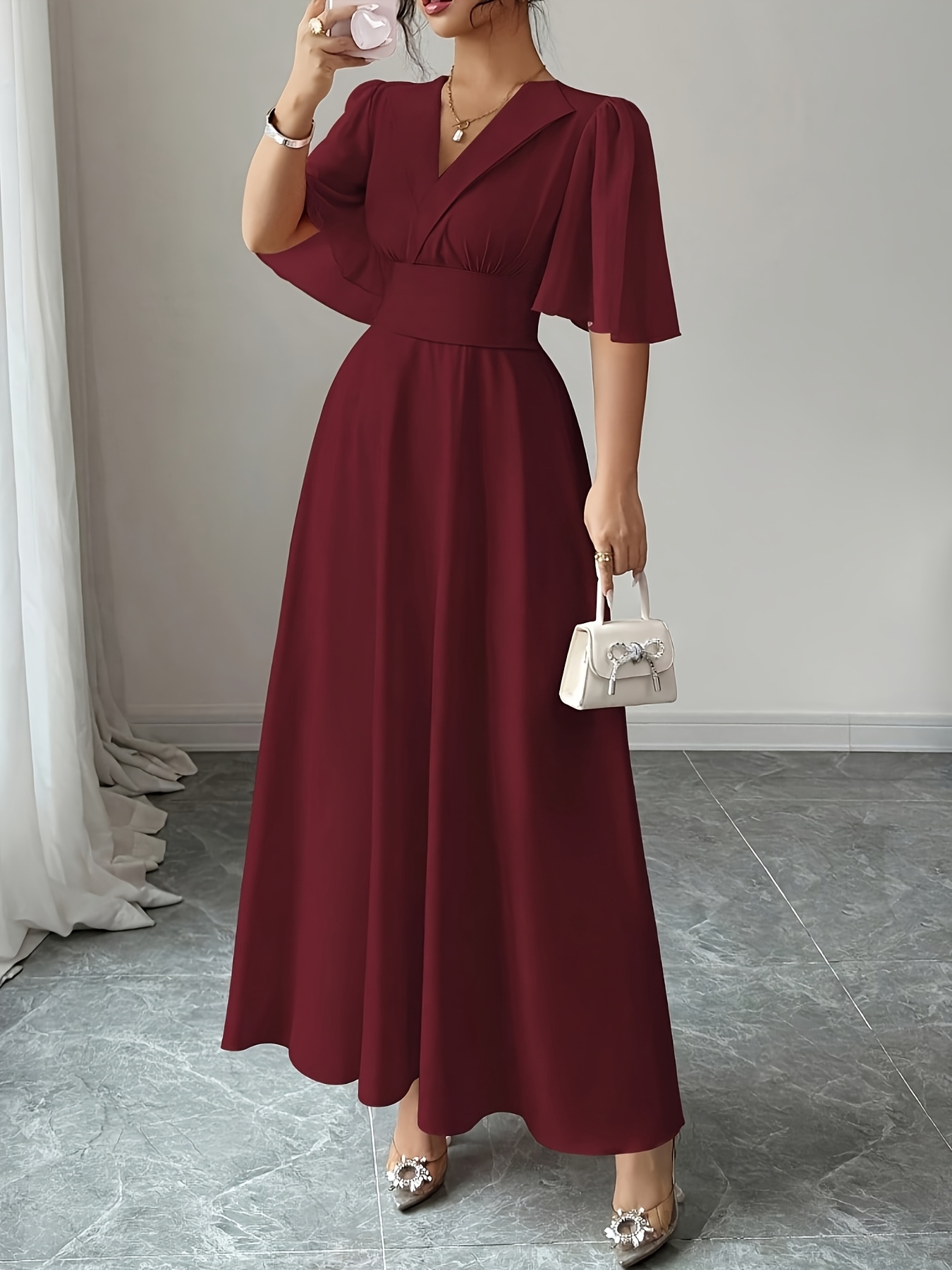 dress half sleeves design Block Print Three Half Sleeve Dress New Collection