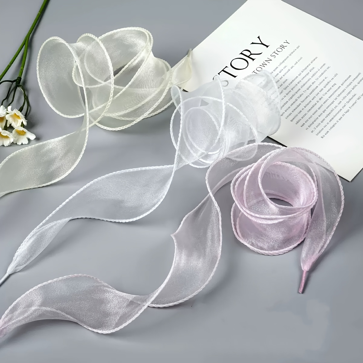 1pc elegant wave lace shoe ties soft white satin ribbons Temu