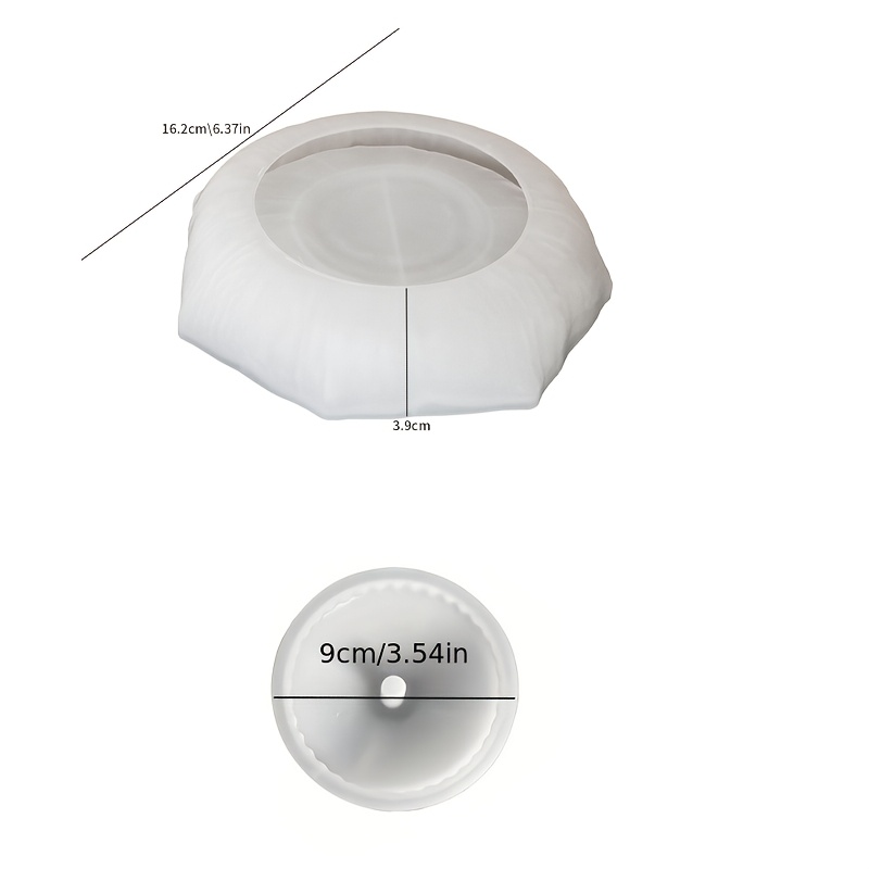Image of 2pcs/1pc Base Mold Sold Separately, Resin Silicone Mold, Garden Lawn Flag Bowl Casting Silicone Mold Base Mold For Individual, Home And Garden Atmosphere Decoration Handicraft Silicone Mold