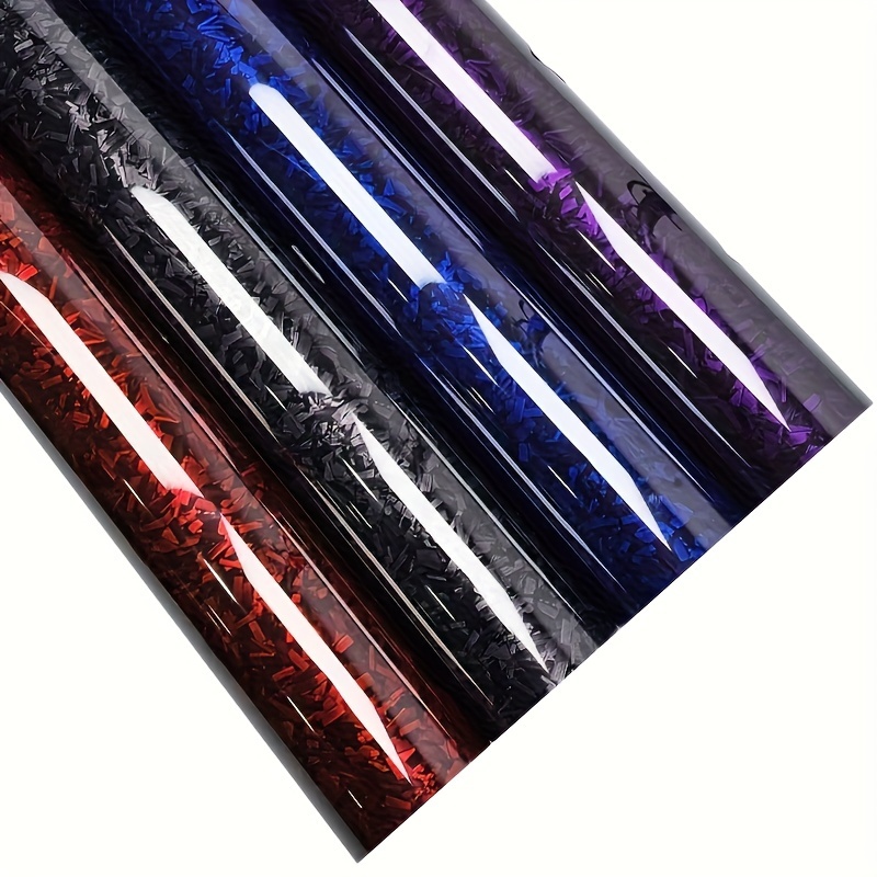 

11.81inch X 19.69inch High Purple Blue Carbon Fiber Vinyl Sticker Car Tuning Stickers Film Wrapping Vinyl For Motorcycle Wrap