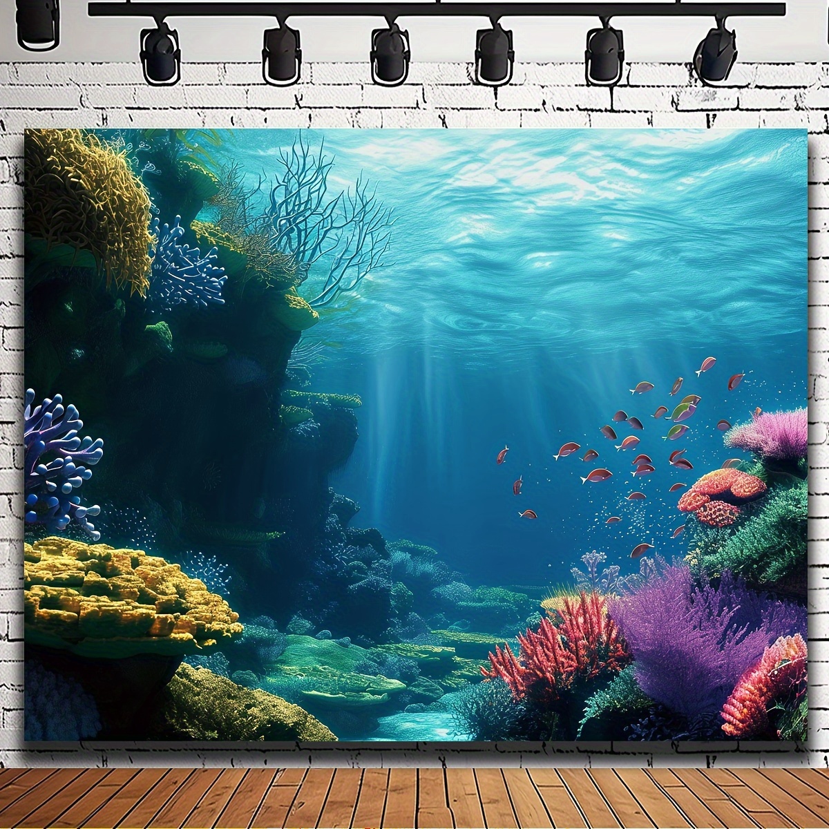 Underwater scene with corals and tropical fish. Underwater world. Aquarium  decoration consisting of natural, tropical stones and plants. And the  beautiful atmosphere created by the light beams. 30552128 Stock Photo at  Vecteezy