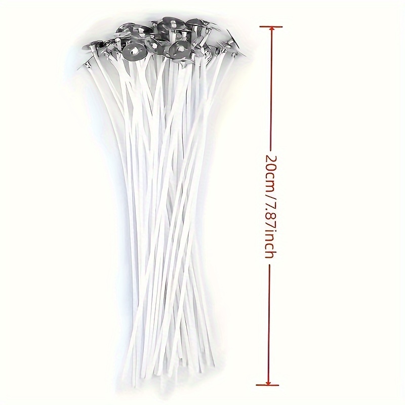 TEMU 100pcs Candle Wicks With Wicks Holder For Diy Candles Making Arts & Crafts Supplies