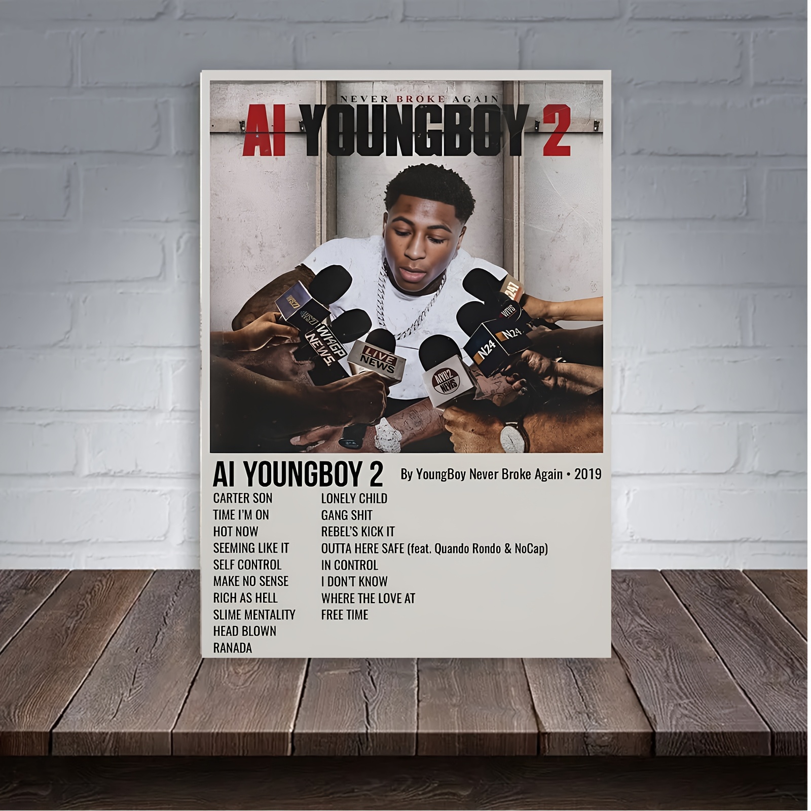 Poster Sur Toile Rappeur Pnl Musique Décoration De Chambre À Coucher