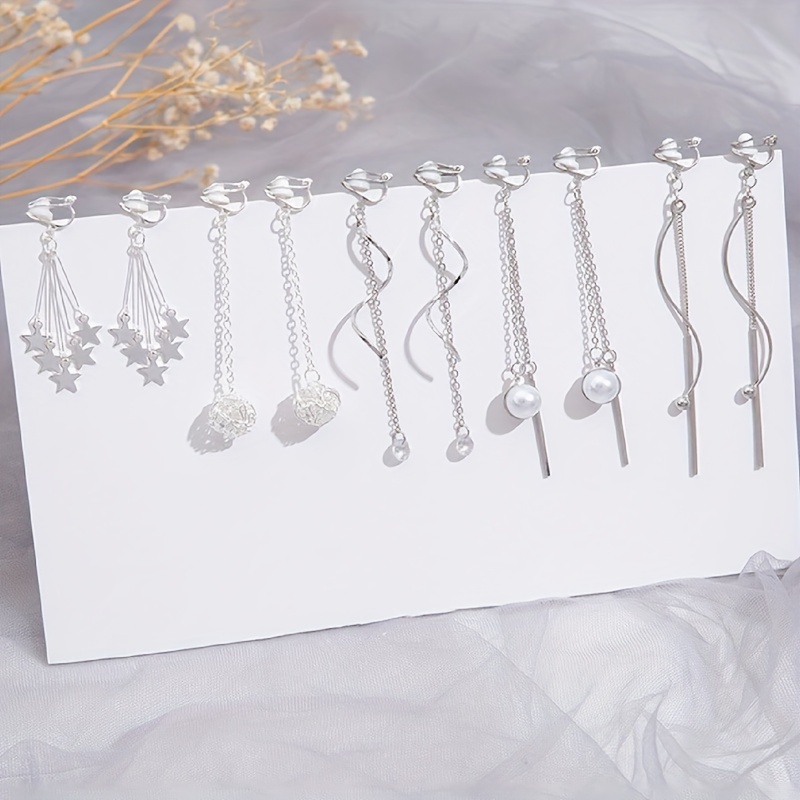 clip on earrings women sold on Temu United States