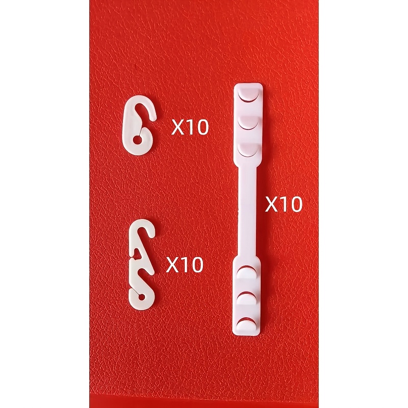 TEMU 30pcs Set Of Mask Ear Loops With Adjustable Straps, Pressure- Anti-slip Hooks, Resizable Hanging Clips, And Seamless Fasteners