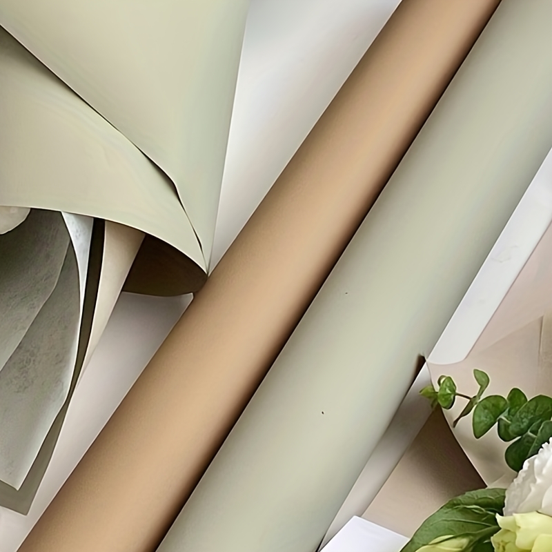 

1 Roll Premium Solid Color Bouquet Wrapping Paper - 100% For Flowers, Crafts, Gift Packaging, Weddings, Birthdays, Bridal Showers - Non-waterproof, Ideal For Wood & Plastic