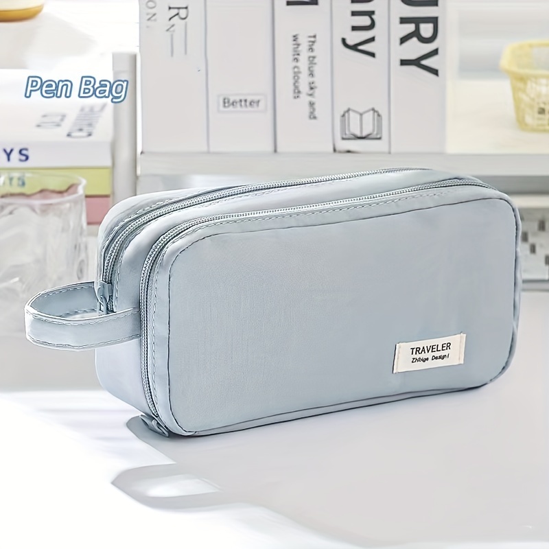 

Large Capacity Pencil Case, Multi-layer Stationery Bag, Desktop Stationery Storage Bag, Student Large Capacity Stationery Box, Handheld Stationery Box, Multi-color Optional, Washable