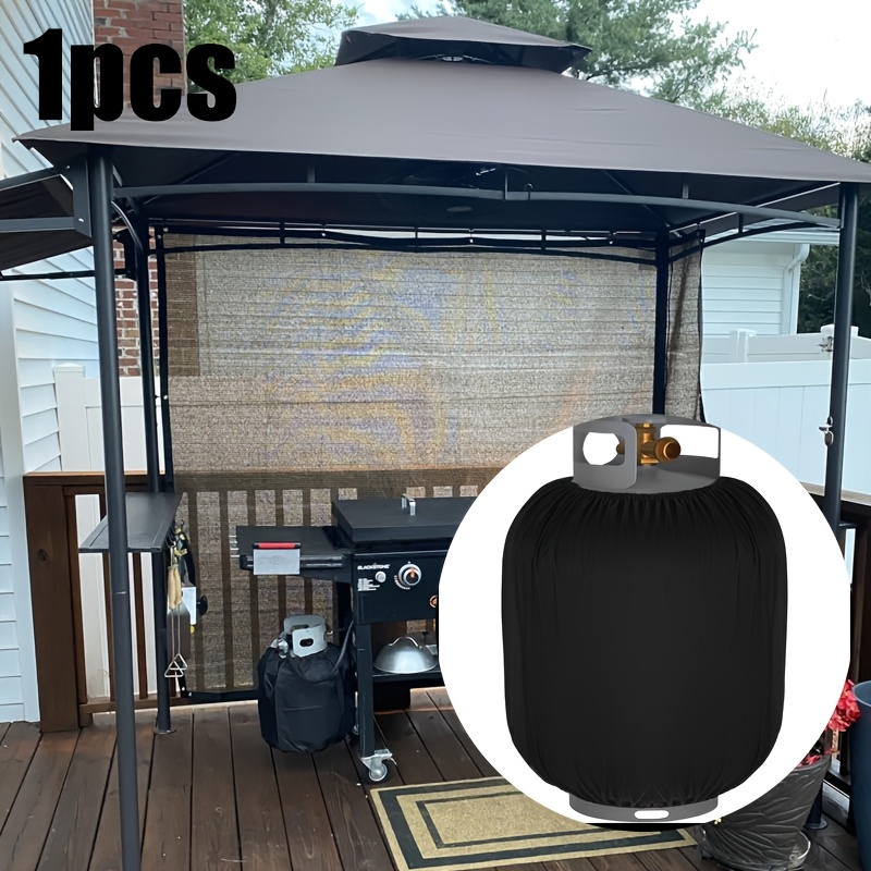 TEMU 20 Lb Propane Tank Cover, Heavy-duty Outdoor Oxford Cloth Propane Tank Cover With Adjustable Drawstring, Patio Heater Cover
