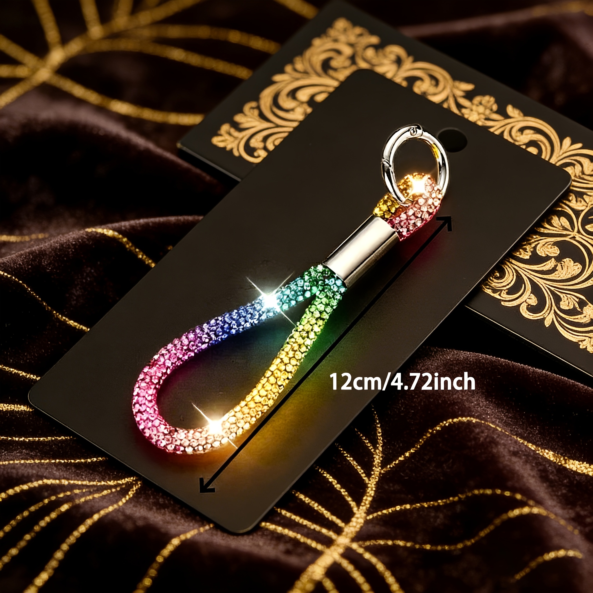TEMU Luxurious, Stylish, And Sparkling Full- Short Anti-loss Lanyards For Phones, Earphones, And Keys. Accessories For Bags, Water Bottle Lanyards,