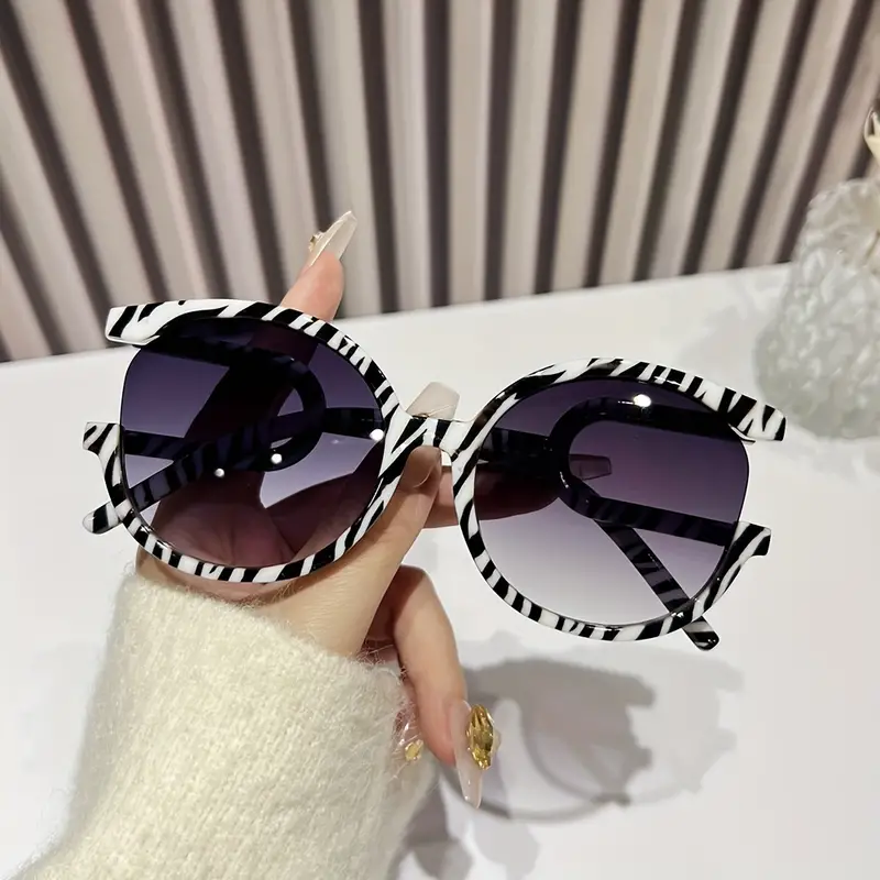 large cat eye sunglasses for women men semi rimless y2k fashion gradient lens sun shades for beach party prom details 2