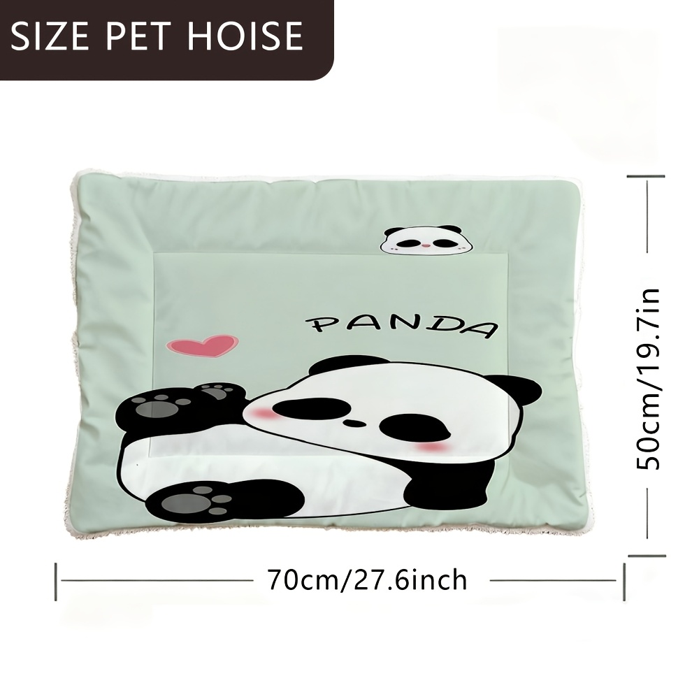 TEMU 1pz Tappetino per Cani, Letto per Animali Domestici Ultra con Design di Panda Lavato, Cuscino Lavabile per Gabbie per Cani Grandi, e Piccoli,
