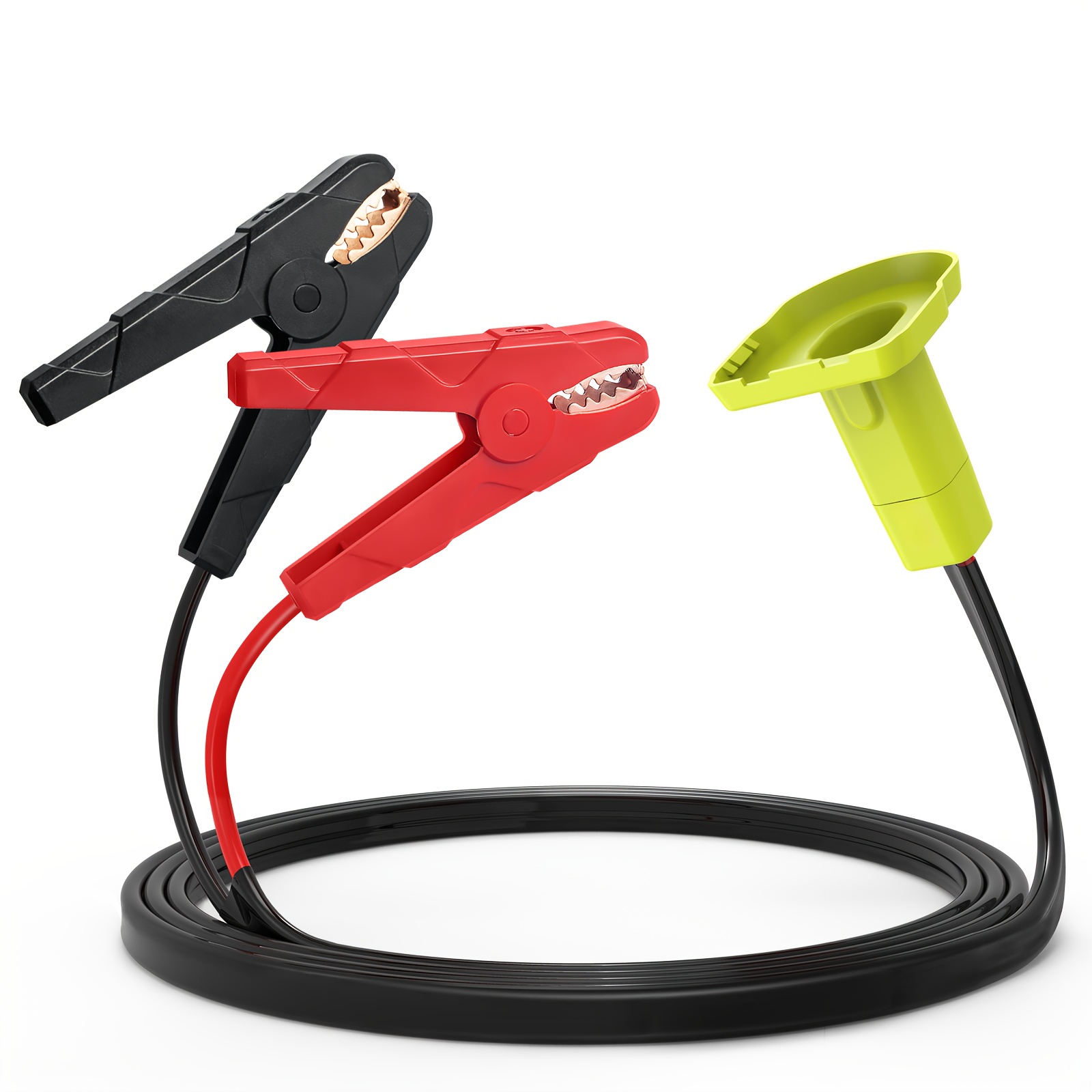 TEMU Jumper Cable Clamps Compatible With Ryobi 18v Battery, 5.9ft 8awg Portable Battery Jumper Starter Automotive Booster Cables For Jump Starting