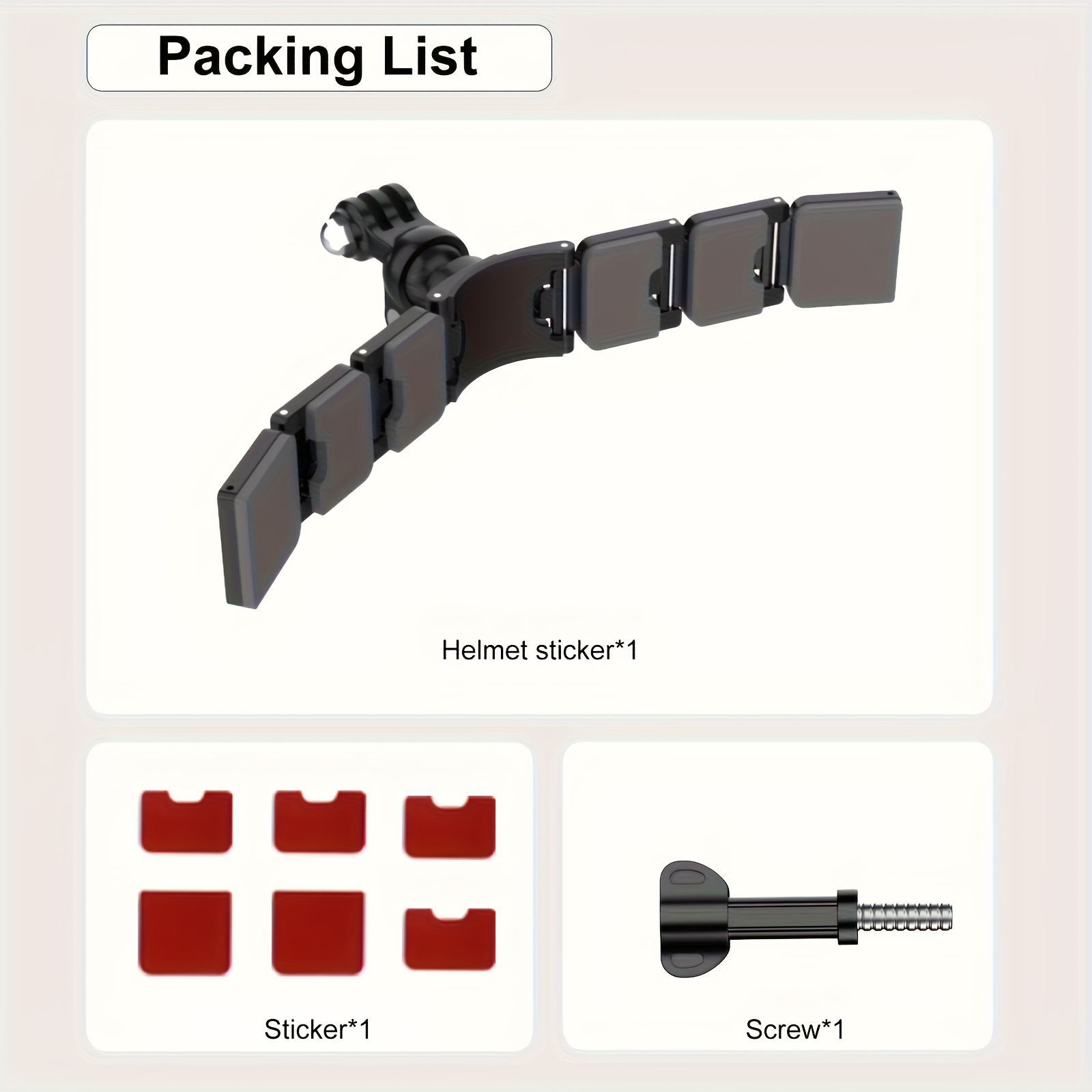 TEMU Chin Mount For Helmets, Compatible With Hero 12, 11, 10, 9, 8, 7, 5, Dji, And Cameras, Helmet Accessories For Action Cameras.