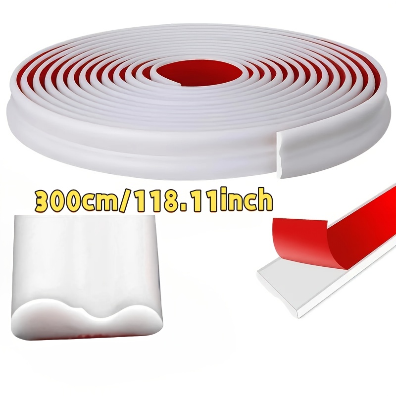 Image of 1 Roll Self-adhesive Decorative Trim, Flexible And For Walls, Floors, Cabinets, , European Home And Floor Decor, Wall Decoration, Vinyl Material