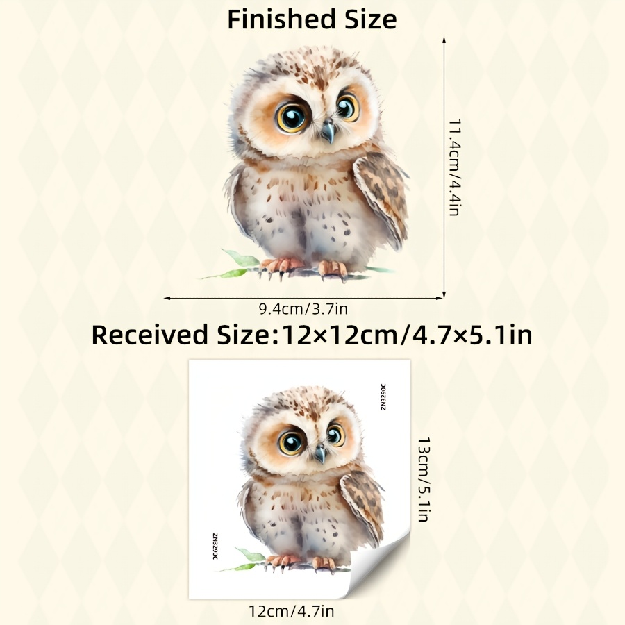 Image of 1pc Pvc Waterproof Cartoon Owl For Switch Sticker For Bedroom Living Room Bathroom Holiday Gifts Home Decor Wall Decal Beautifying Wall Sticker Self-adhesive