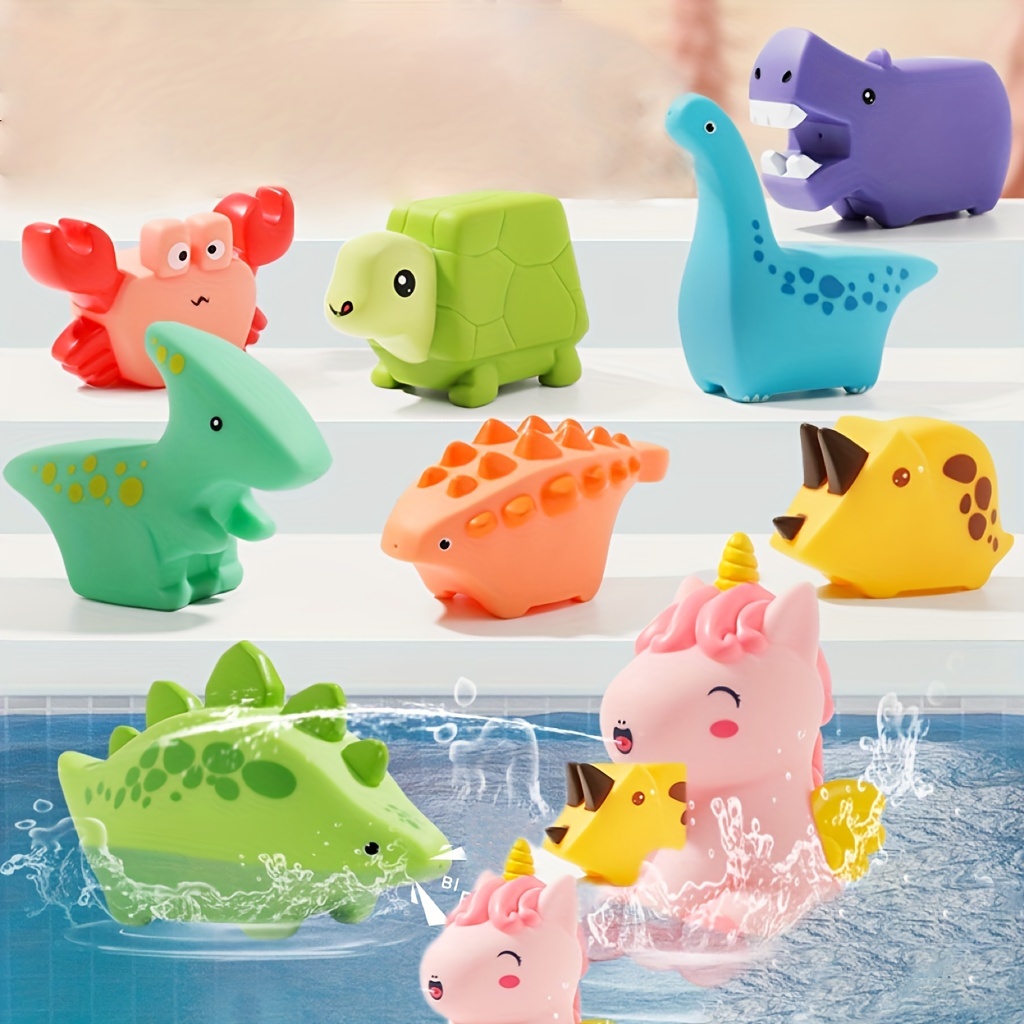 24 Pack Rubber Frogs with Sunglasses Glow in The Dark Mini Floating Squeak  Frogs Bulk Bathtub Toys for Girls Boys Birthday Baby Shower Party Class