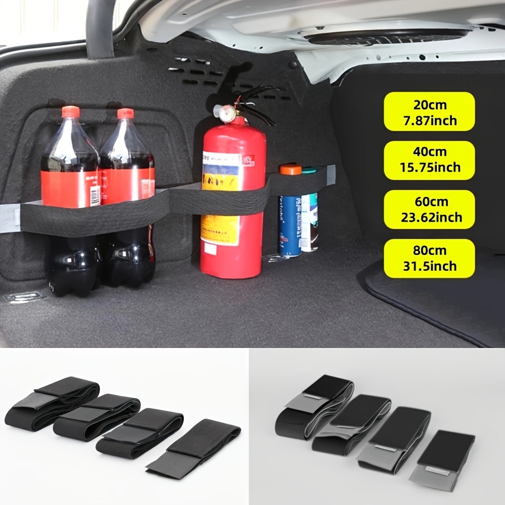 

Organisatrice Élastique Coffre de Voiture - Ceinture de Rangement Sécurisée , Maintient les Objets en Place