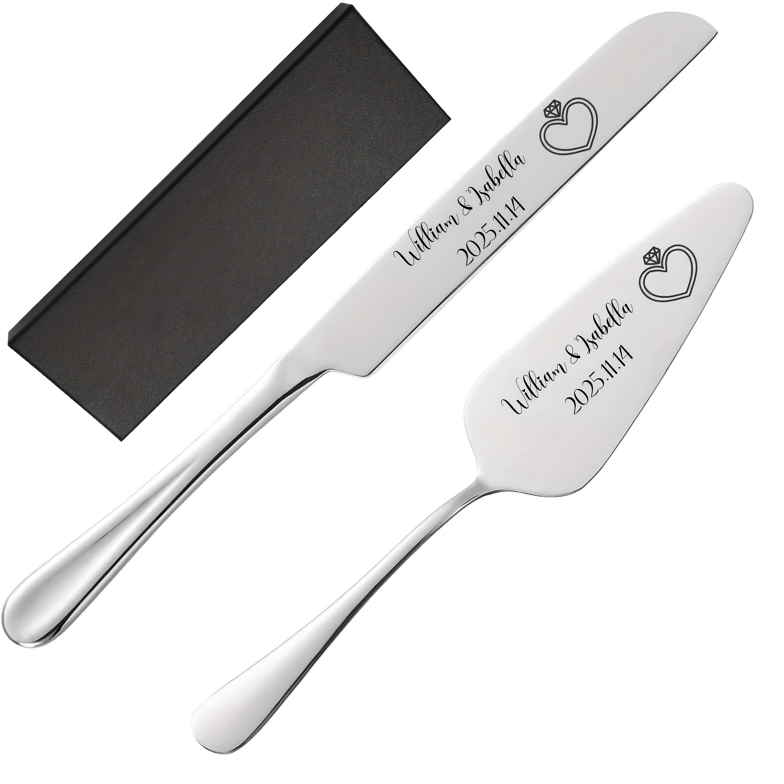 

Personalized Box Knife And Spatula Set, 2pcs Steel Knife And Spatula, Personalized