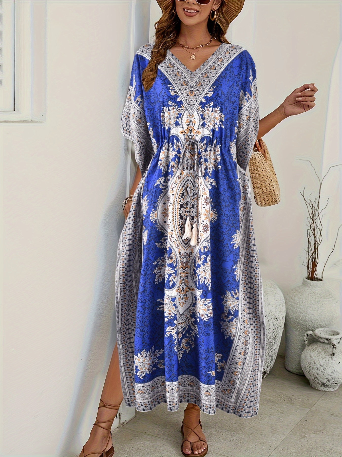 womens middle eastern traditional muslim robe summer - Temu