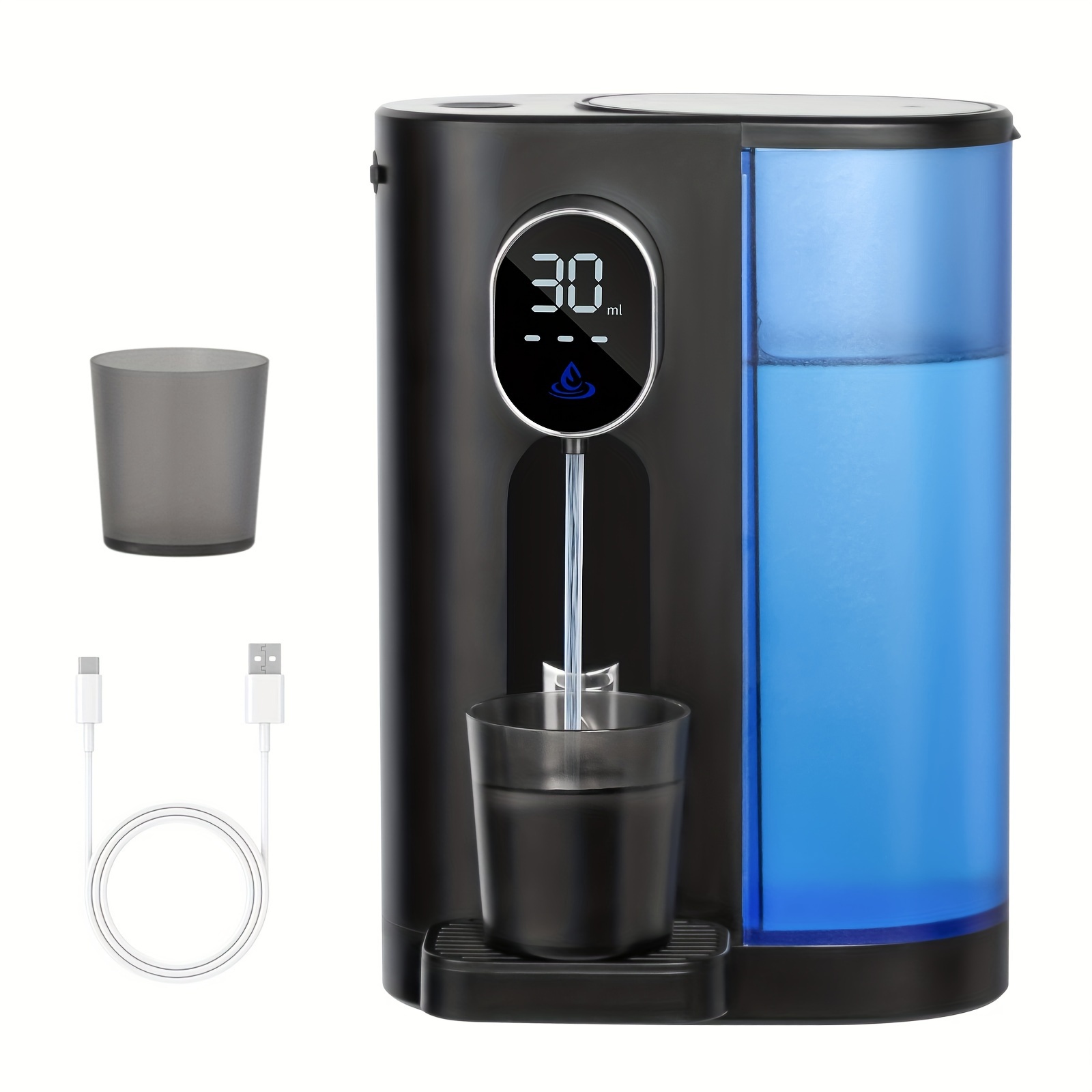 TEMU Smart Mouthwash Dispenser, Bathroom Accessories White Bathroom Automatic Mouthwash Dispenser, 540ml Wall Mounted Mouthwash Dispenser With