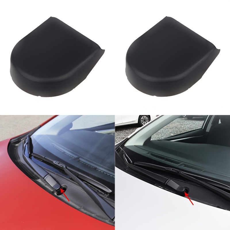 

6-pack Wiper Arm Cap Cover Replacement Compatible With Toyota Corolla Yaris Corolla - Windshield Wiper Nut Bolt Protection Caps, Plastic Construction