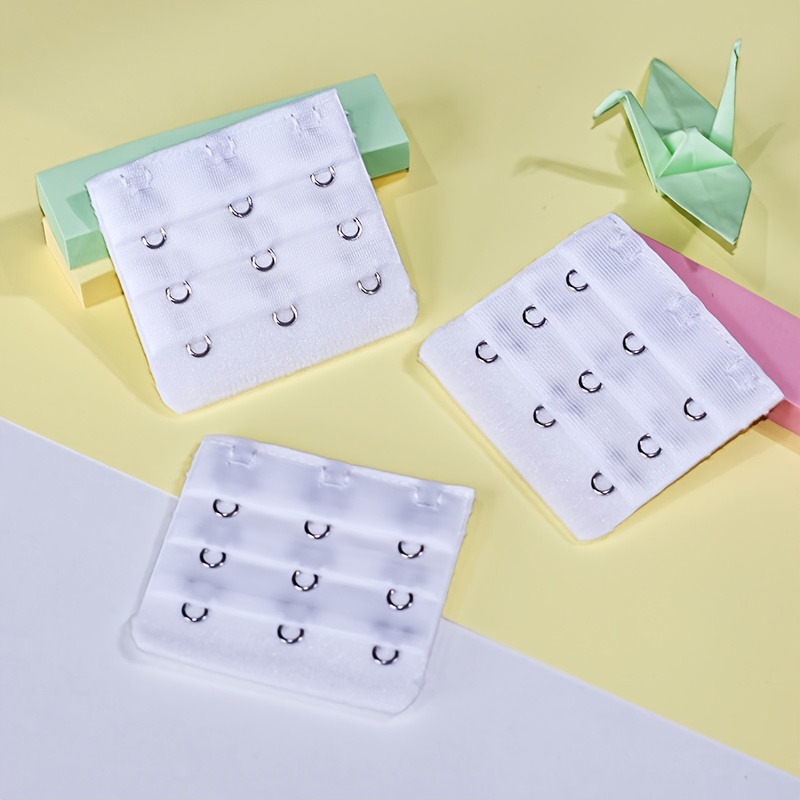 6pcs Elastic Bra Strap Extenders - Adjustable Comfortable Bra Band Extenders for Braless Look, 3 Colors (White/Beige/Black) with Metal Hooks, Discreet Under Clothing, Women's Lingerie Accessories, Comfort Enhancement, Simple Design, Flexible Extender