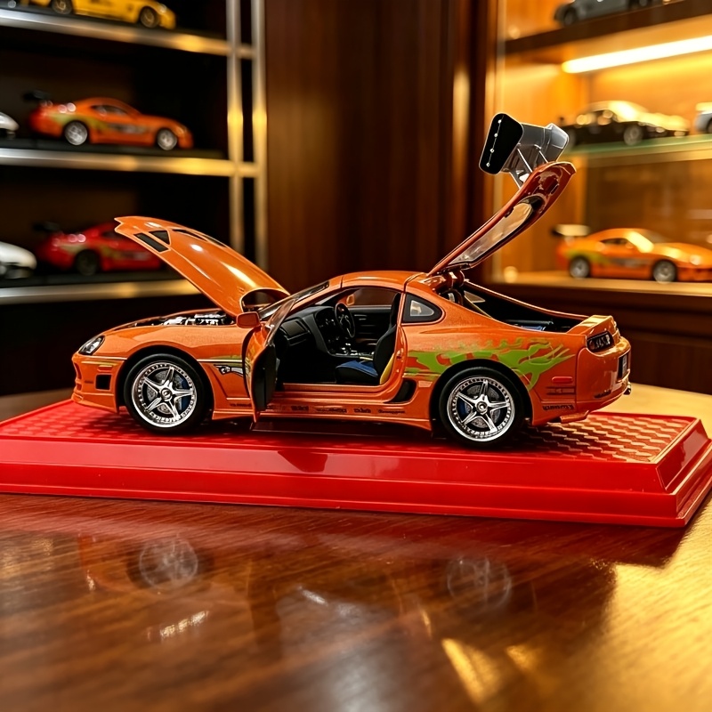 TEMU 1:24 Scale Simulation Alloy Car Model, With Screw Fixed Display Base, Exquisite Metal Body, Realistic Detail Restoration, Suitable For Office