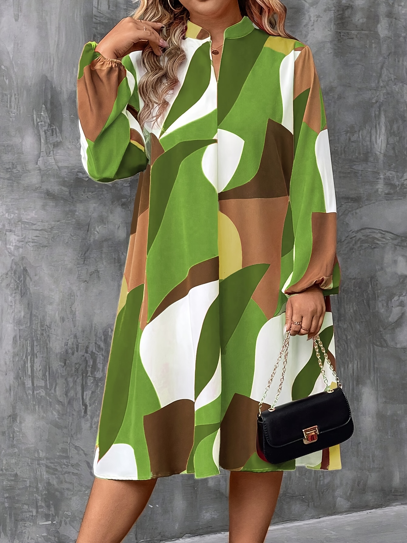 fall shirt dresses Madeline Puff Sleeve Cotton Voile Maxi Dress Autumn Brushstroke Please refer to the size chart in the product photos to select the most suitable size for you Hnodov Button Down Shirt Dress