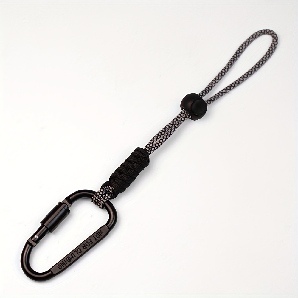 Image of 1pc Woven Multi-functional Keychain, Anti-lost Colorful Rope Spring , Suitable For Bag Pendants, Keychains, Water Bottle Buckles. Outdoor Leisure Additions Equipment, Unisex