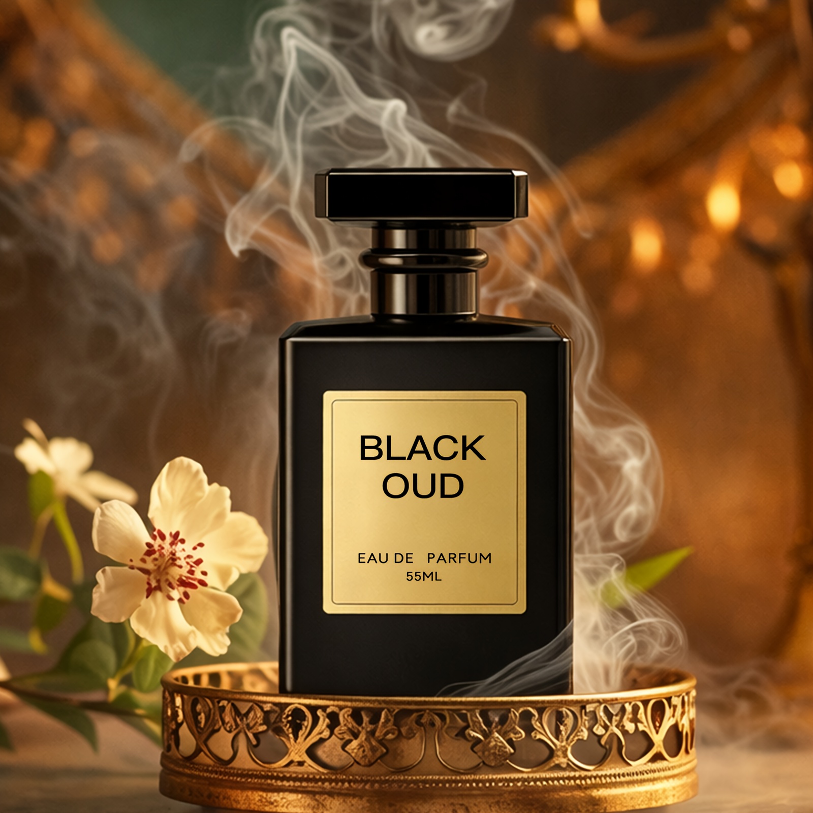 1-bottle Oud Amber Fragrance Perfume, Long-lasting, And Premium With Mature Character, For Daily , Business Social, Night Dates And Party Occasions, Scented Gift Box, Birthday And Holiday Gift