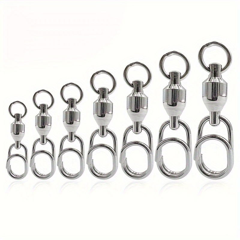 Stainless Steel Ball Bearing Fishing Swivels Double - Temu