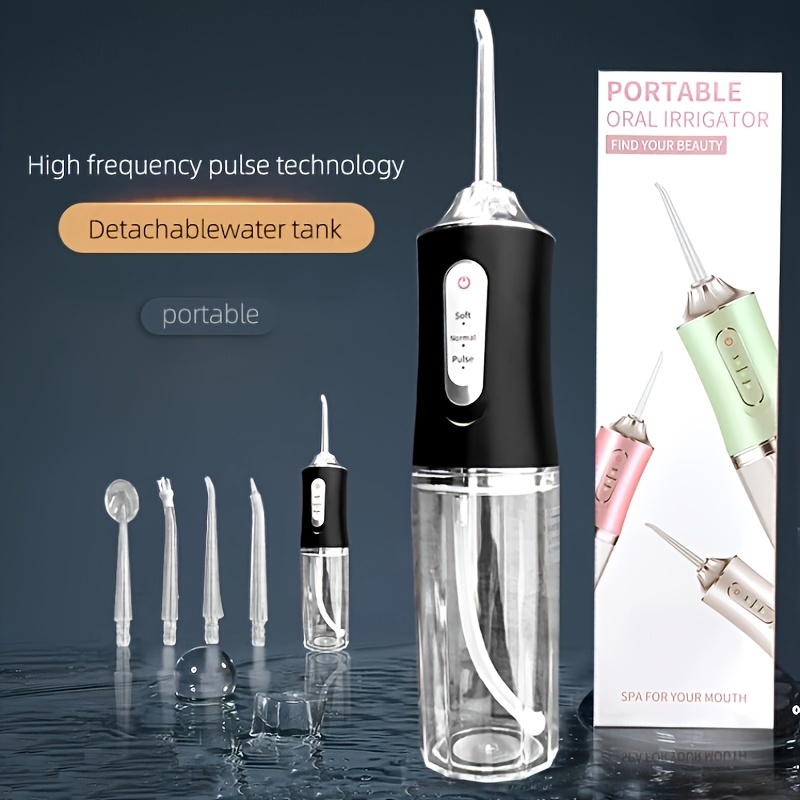

Portable Oral Irrigator A8 With Usb, Home Use Water Flosser For Orthodontics, Deep Teeth Cleaning To Remove Dental Plaque, High-frequency Pulsation Technology With Smart Chip Control