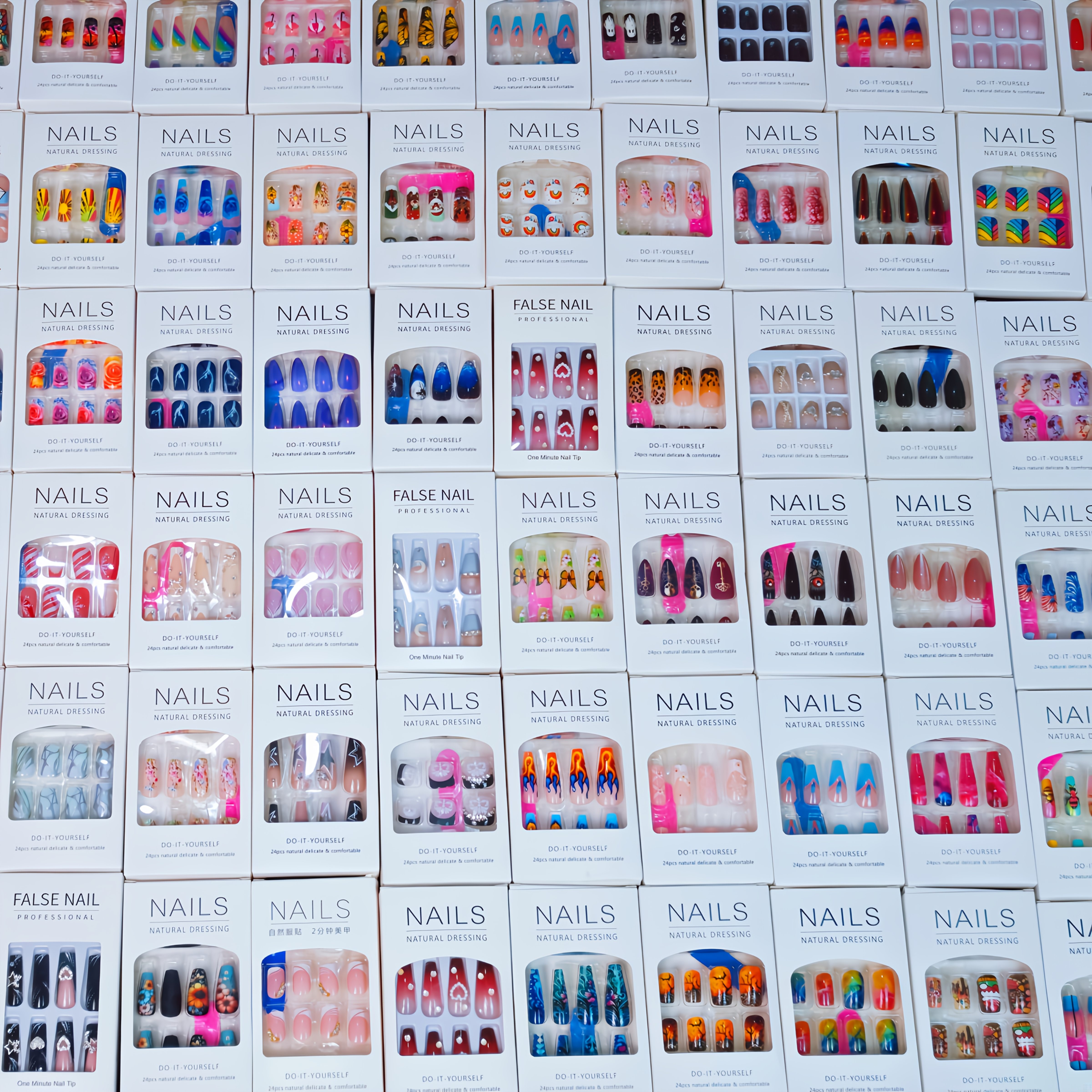 TEMU 96pcs Multi-style Nail Art Set A Vibrant Mix Of Nail Styles Featuring Classic, Trendy, And . From Elegant To Patterns, This Set Offers Endless Options For Diy .